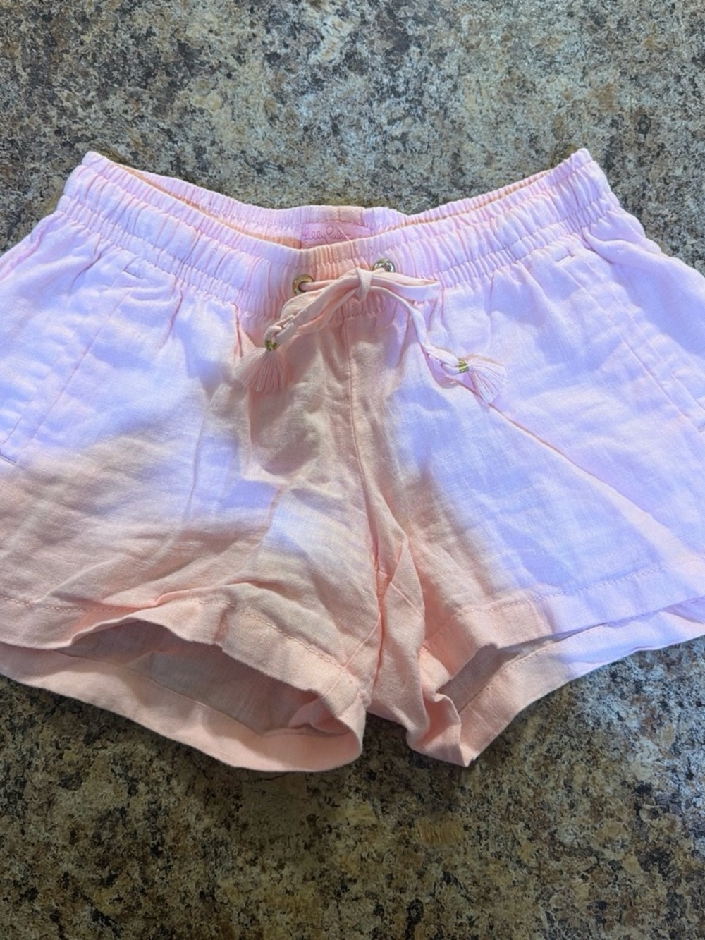 Lilly Pulitzer Pale Pink Tassel Drawstring Shorts